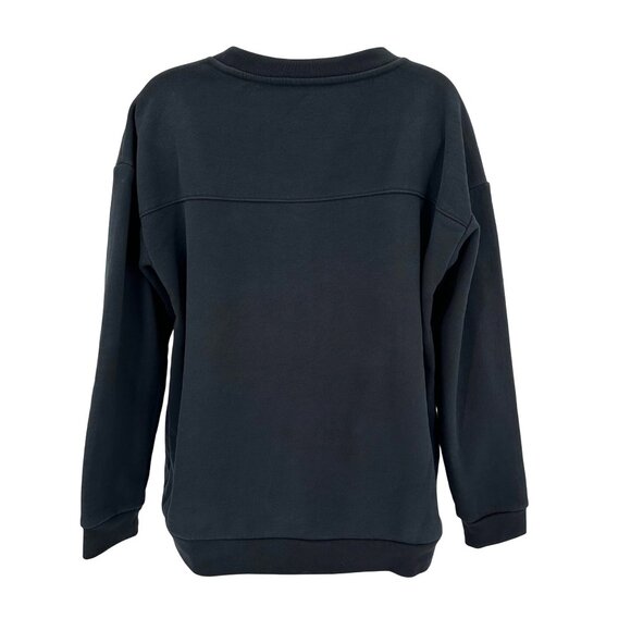 Mondetta Women’s Black Front Pouch Pocket Crewneck Sweatshirt Size  L - Picture 3 of 8